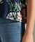 SHORT SLEEVE TEXTURED LACE TOP