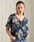SHORT SLEEVE TEXTURED LACE TOP