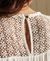 LONG SLEEVE WOVEN LACE TOP