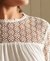 LONG SLEEVE WOVEN LACE TOP