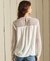 LONG SLEEVE WOVEN LACE TOP