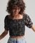 VINTAGE SMOCKED CROP TOP