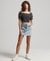 VINTAGE SMOCKED CROP TOP