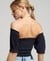 VINTAGE SMOCKED CROP TOP