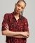 HALF-LENGTH SLEEVE WOVEN TOP