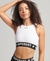 ELASTIC LOGO GRAPHIC BRA TOP