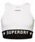 ELASTIC LOGO GRAPHIC BRA TOP