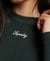 RIBBED LONG SLEEVE EMBROIDERED FITTED TOP