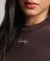 RIBBED LONG SLEEVE EMBROIDERED FITTED TOP