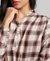 LONG SLEEVE CHECK BLOUSE