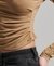 LONG SLEEVE RUCHED JERSEY TOP
