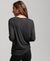 LONG SLEEVE JERSEY V-NECK TOP