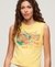 LA VINTAGE LOGO GRAPHIC SLIM VEST TOP