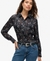 SHEER LUREX PRINTED BLOUSE