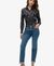SHEER LUREX PRINTED BLOUSE