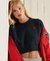 ORGANIC COTTON VARSITY CROP COTTON CREW JUMPER