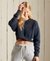 ORGANIC COTTON VARSITY CROP COTTON CREW JUMPER