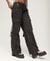 LOW RISE WIDE LEG CARGO PANTS