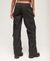 LOW RISE WIDE LEG CARGO PANTS