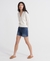 DENIM MID LENGTH SHORT