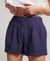 OVERDYED LINEN SHORTS