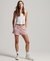 VINTAGE LOGO EMBROIDERED JERSEY SHORTS