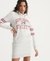 HOODED VARSITY SWEAT DRESS