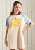 CALI SURF RAGLAN T-SHIRT DRESS