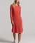 STUDIOS LONG SLEEVE MIDI SHIFT DRESS