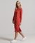 STUDIOS LONG SLEEVE MIDI SHIFT DRESS