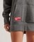 COLLEGE GRAPHIC OVERSIZED HOODIE DRESS