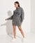 COLLEGE GRAPHIC OVERSIZED HOODIE DRESS