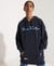 COLLEGE GRAPHIC OVERSIZED HOODIE DRESS