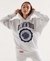 COLLEGE GRAPHIC OVERSIZED HOODIE DRESS