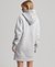 ORGANIC COTTON VINTAGE LOGO HOODIE DRESS