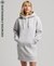 ORGANIC COTTON VINTAGE LOGO HOODIE DRESS