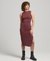 BACK DETAIL JERSEY MIDI DRESS