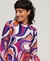 LONG SLEEVE PRINTED MINI DRESS