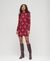 LONG SLEEVE PRINTED MINI DRESS