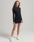 LONG SLEEVE RIB BODYCON MINI DRESS