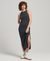 STRAP BACK JERSEY MIDI DRESS
