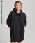 ORGANIC COTTON EMBROIDERED LOGO SWEAT DRESS