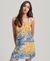 PRINTED MINI SLIP DRESS