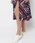 PRINTED LONG SLEEVE MIDI DRESS