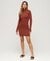 HIGH NECK LONG SLEEVE JERSEY MINI DRESS