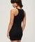 EMBROIDERED RIB RACER DRESS