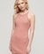 EMBROIDERED RIB RACER DRESS