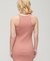 EMBROIDERED RIB RACER DRESS