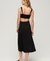 JERSEY CUTOUT MIDI DRESS