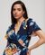 PRINTED MINI WRAP DRESS